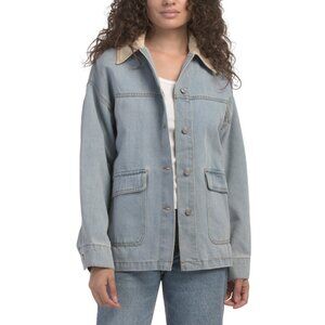 CALI1850 light wash Maxi Denim Coat